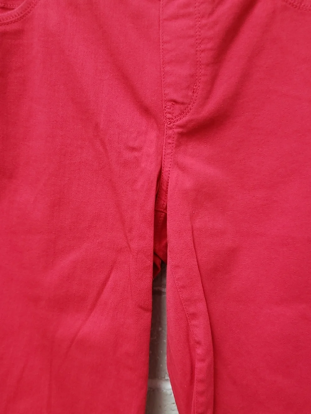 Women’s Red Stretch Bermuda Shorts - Picture 4 of 5